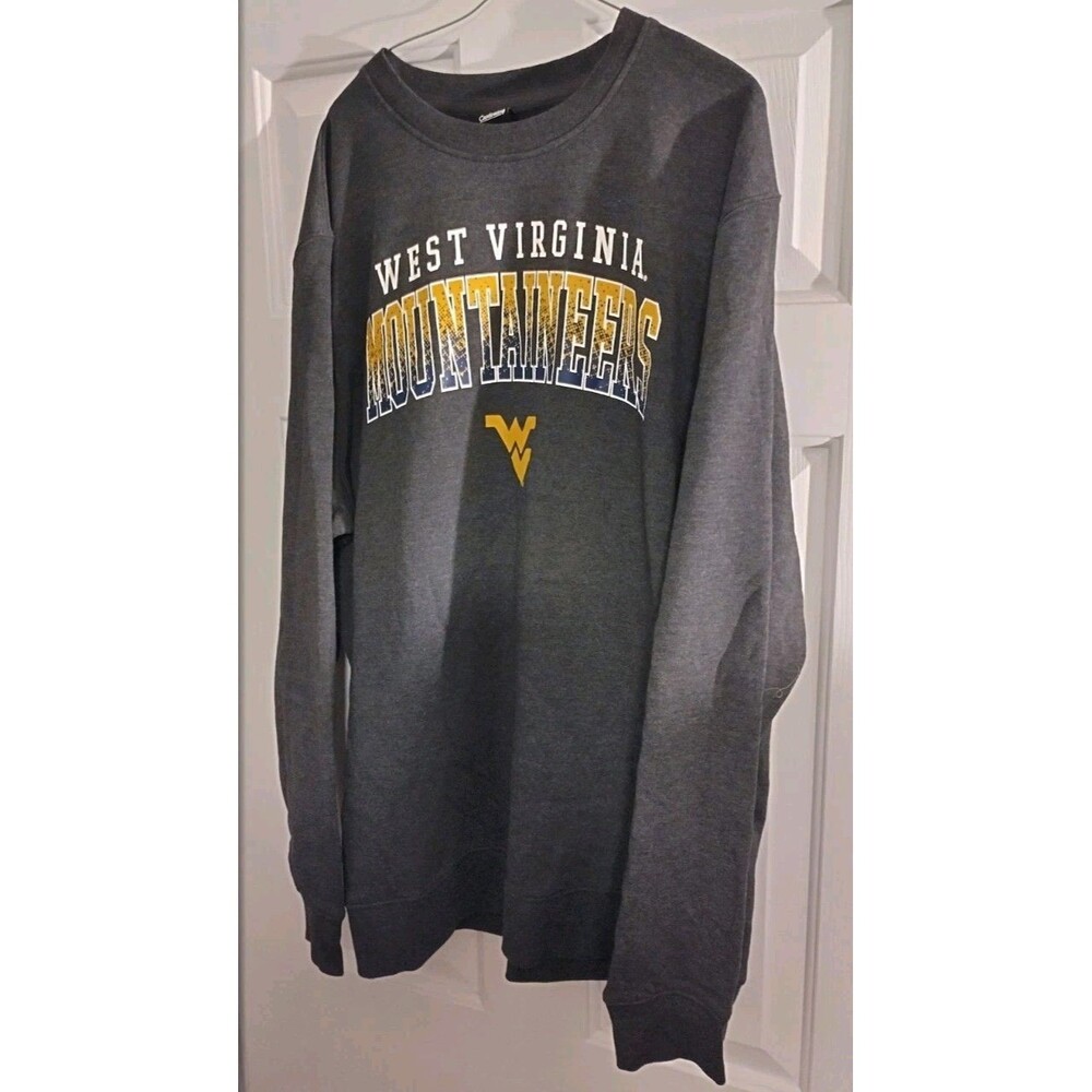 New West Virginia Mountaineers Sweatshirt XXL Size Double Extra Large Gray NCAA